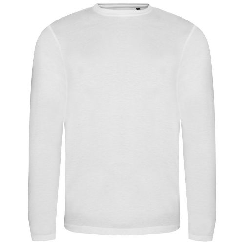 Awdis Just T's Triblend T Long Sleeve Solid White